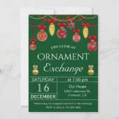 Party zum Umtausch von Weihnachtsbaumen Einladung (Vorderseite)