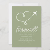 Party zum Umziehen der Ruhestandszeit mit Flugzeug Einladung (Vorderseite)