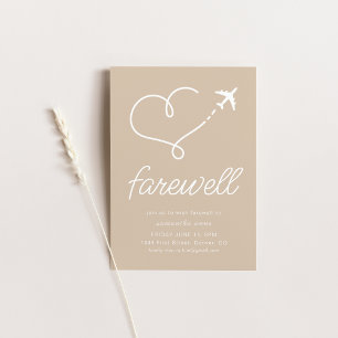 Party zum Umziehen der Ruhestandszeit mit Flugzeug Einladung