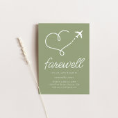 Party zum Umziehen der Ruhestandszeit mit Flugzeug Einladung