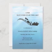 Party zum Wasserski fahren Einladung (Vorderseite)