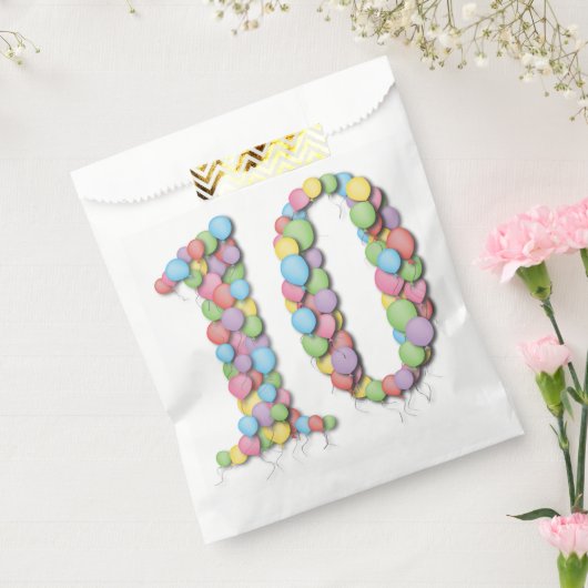 Party zum zehnten Geburtstag Geschenktütchen (Versiegelt)