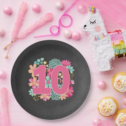 Party zum zehnten Geburtstag Pappteller (Party)