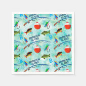 Party zum zweiten Mal zum Thema Fischfang Serviette (Vorderseite)