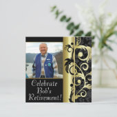 Party zur Altersversorgung Einladung (Stehend Vorderseite)