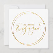 Party zur Ankündigung von geometrischen Goldringen (Vorderseite)