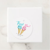 Party zur Aufdeckung des Eiskremgeschlechts Geschenkanhänger (Beispiel)