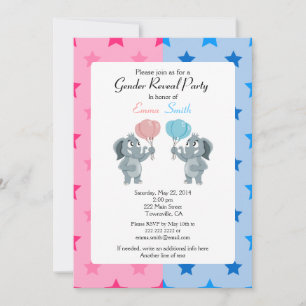 Party zur Aufdeckung von Geschlechtern lädt ein Einladung