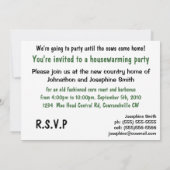 Party zur Aufwärmung von Landkühe Einladung (Rückseite)