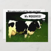 Party zur Aufwärmung von Landkühe Einladung (Vorne/Hinten)