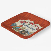 Party zur Begrüßung von niedlichen Hühnerhühnern Pappteller (Gewinkelt)