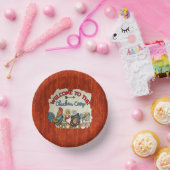 Party zur Begrüßung von niedlichen Hühnerhühnern Pappteller (Party)