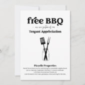 Party zur Bewertung von GRILLEN im Mietgeschäft Einladung (Vorderseite)