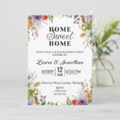 Party zur Blumenwärmung Einladung (Stehend Vorderseite)