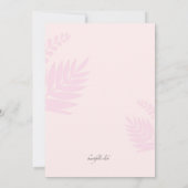 Party zur Brustkrebserkrankung Einladung (Rückseite)