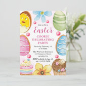 Party zur Dekorierung von Aquarellfarben Einladung (Stehend Vorderseite)