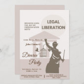 Party zur Ehescheidung fordert: Rechtsbefreiung Einladung (Vorne/Hinten)