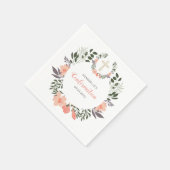 Party zur einfachen Blumenbestätigung Serviette (Ecke)