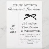 Party zur Einstellung des Haushalts Flyer (Vorne)