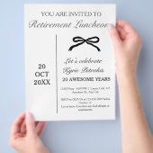 Party zur Einstellung des Haushalts Flyer (Hand)