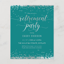 Party zur Einstellung von Haushalten - Silber, Aqu Flyer