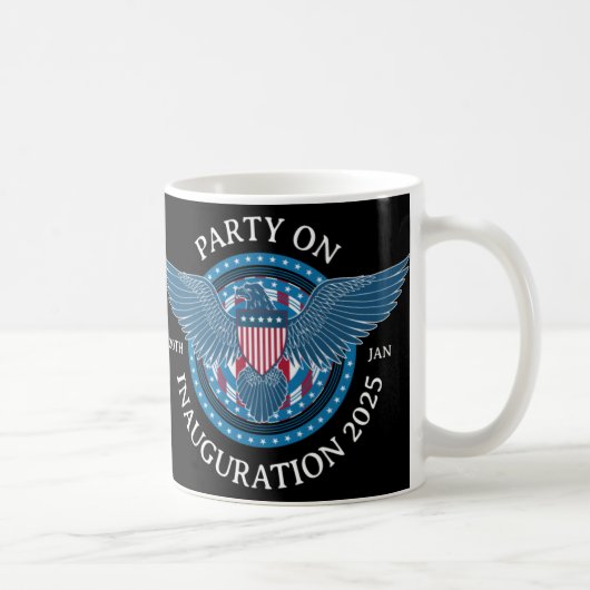 Party zur Eröffnung 2025 Kaffeetasse (Rechts)