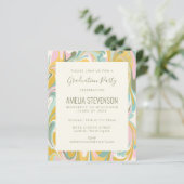 Party zur Graduierung von Budget Pastel Marble (Stehend Vorderseite)