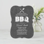 Party zur GRILLEN Vintager Pensionsfonds Einladung (Stehend Vorderseite)