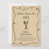 Party zur GRILLEN von Geschäftsdaten von Kunden Einladung (Vorderseite)