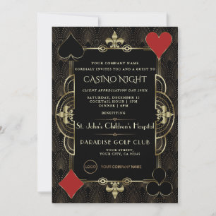 Party zur Kundenempfehlung Casino Night Company Einladung