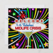 Party zur Midlife Crisis - SRF Einladung (Vorne/Hinten)