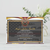 Party zur Registrierung des Feuerwehrführers Einladung (Stehend Vorderseite)