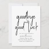 Party zur Rettung von Viel Glück und auf Wiederseh Einladung (Vorderseite)