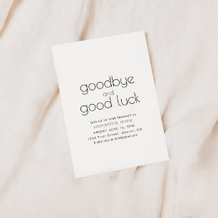 Party zur Rettung von Viel Glück und auf Wiederseh Einladung