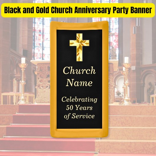 Party zur Schwarzen und Goldkirche Banner