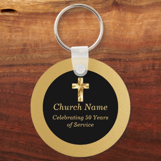 Party zur Schwarzen und Goldkirche Schlüsselanhänger (Vorderseite)
