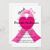 Party zur Sensibilisierung für Krebs Einladung (Vorne/Hinten)