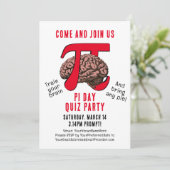 PARTY zur Speicherung von PI-DAY Einladung (Stehend Vorderseite)