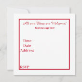 Party zur Unterstützung des Festivals Einladung (Rückseite)