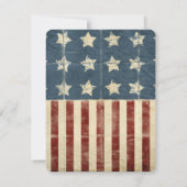 Party zur Wahl der patriotischen Flagge Einladung (Rückseite)