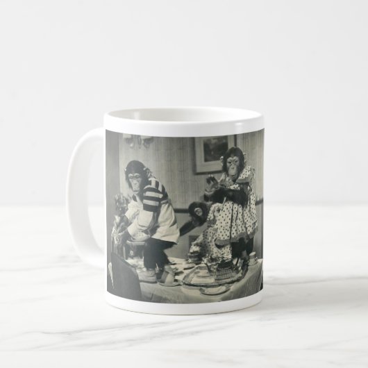 Partyaffe-Kunststoff-Tasse Kaffeetasse (Vorderseite Links)