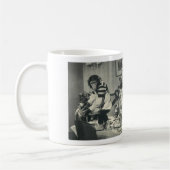 Partyaffe-Kunststoff-Tasse Kaffeetasse (Links)