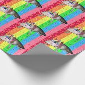 Partyaxolotl-Verpackungs-Papier Geschenkpapier (Ecke)