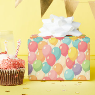 Partybälle in verschiedenen Farben Geschenkpapier