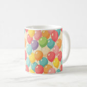 Partybälle in verschiedenen Farben Kaffeetasse (VorderseiteRechts)