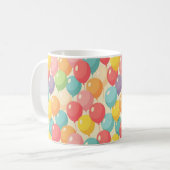 Partybälle in verschiedenen Farben Kaffeetasse (Vorderseite Links)