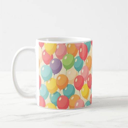 Partybälle in verschiedenen Farben Kaffeetasse (Links)