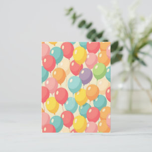 Partybälle in verschiedenen Farben Postkarte