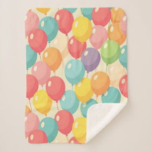 Partybälle in verschiedenen Farben Sherpadecke
