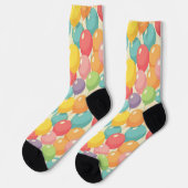 Partybälle in verschiedenen Farben Socken (Linkes Detail)